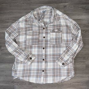 Hollister boyfriend fit flannel